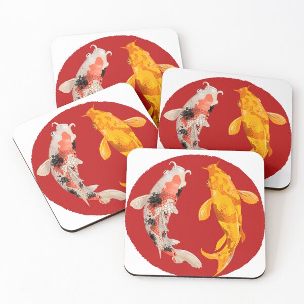Item preview, Yin Yang Carp Balance Taijitu Japanese Nishikigoi Koi Fish designed and sold by Minnesnowta.