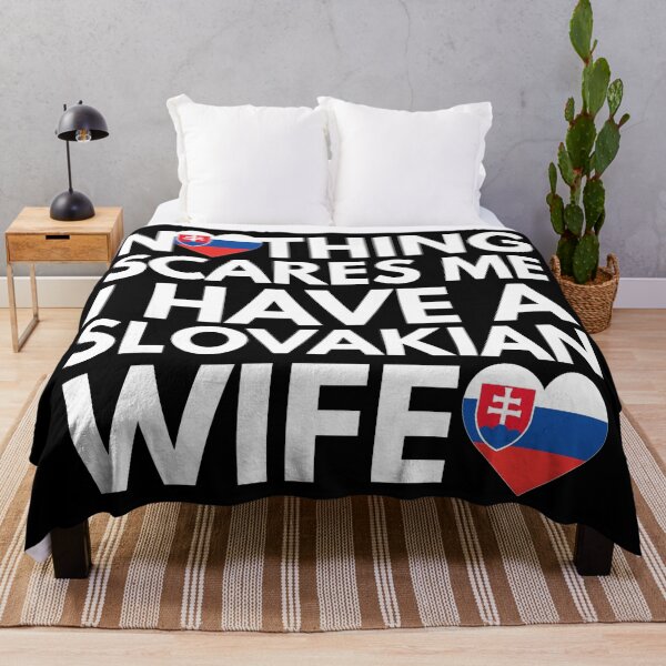 Item preview, Nothing Scares Me, I Have Slovakian Wife designed and sold by HelloFromAja.