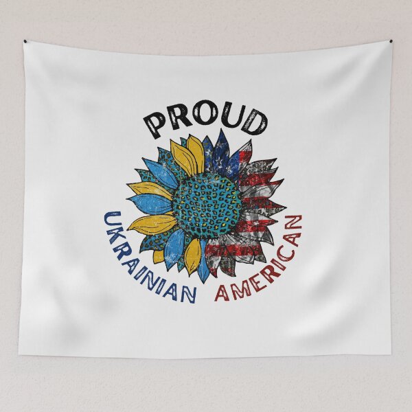 Item preview, Proud Ukrainian American | Stop Putin Now | Slava Ukrayini | Putin Khuylo designed and sold by Spiritualish.