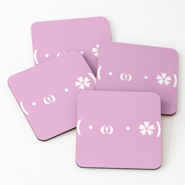 Item preview, Cute kaomoji with a flower white with a purple background designed and sold by Soft-Maiot.