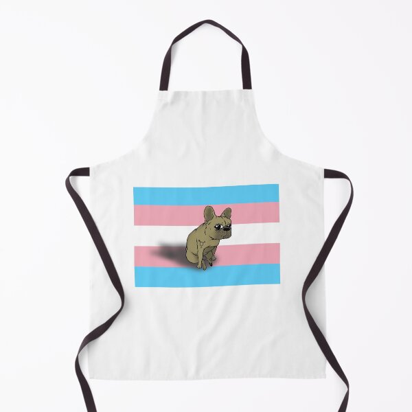 Item preview, French Bulldog- Transgender Pride Flag designed and sold by Barbara Gibbings.