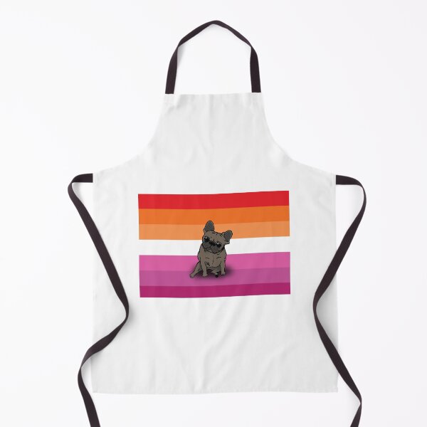 Item preview, French Bulldog- Lesbian Pride Flag designed and sold by Barbara Gibbings.
