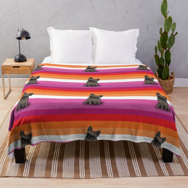 Item preview, French Bulldog- Lesbian Pride Flag designed and sold by Barbara Gibbings.