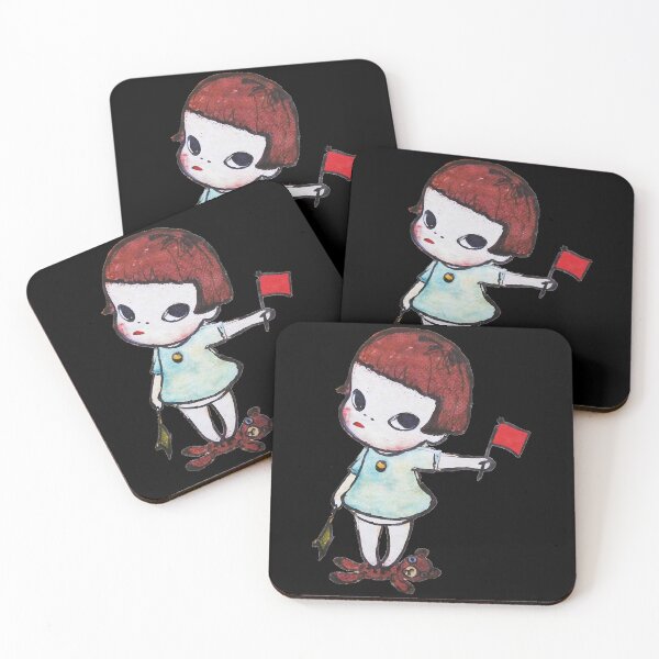 Item preview, Vintage Gifts Everyone Yoshitomo Nara Girl With Signal Flags designed and sold by WaldoHaley1995.