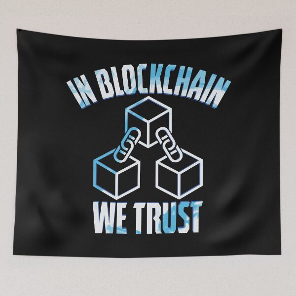 Item preview, In Blockchain We Trust | Funny Blockchain Developer designed and sold by DrawingBoard.