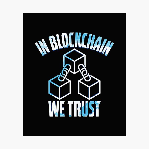 Artikel-Vorschau von Auf Blockchain vertrauen wir | Lustiger Blockchain-Entwickler, designt und verkauft von DrawingBoard.