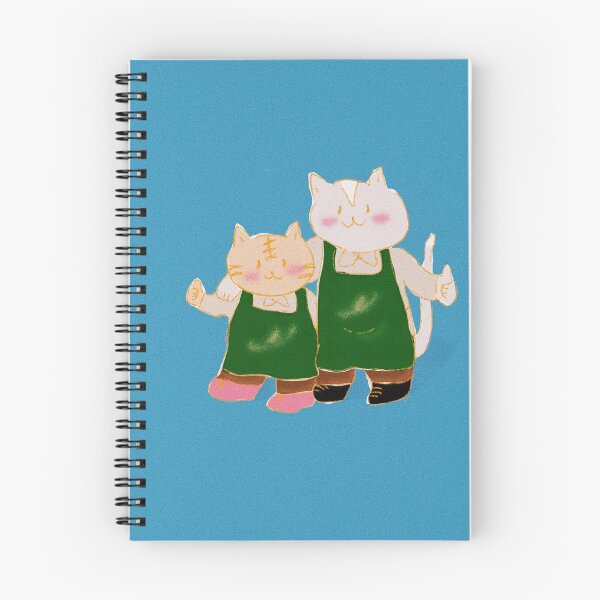 Item preview, milo and truffles- cat baristas designed and sold by commawrld.