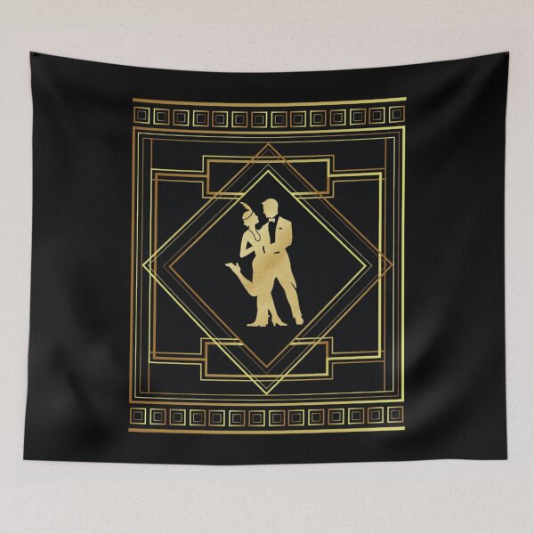 Item preview, Art Deco Gatsby Style Flapper Couple Classic . designed and sold by doriskellyr.