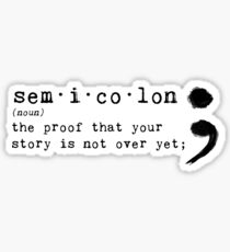 Semicolon Sticker