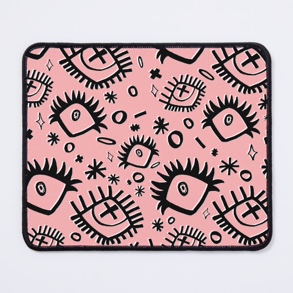 Item preview, Coral Trippy Eye Doodle Pattern (Drawn With Sharpie) designed and sold by JynnDoesArt.