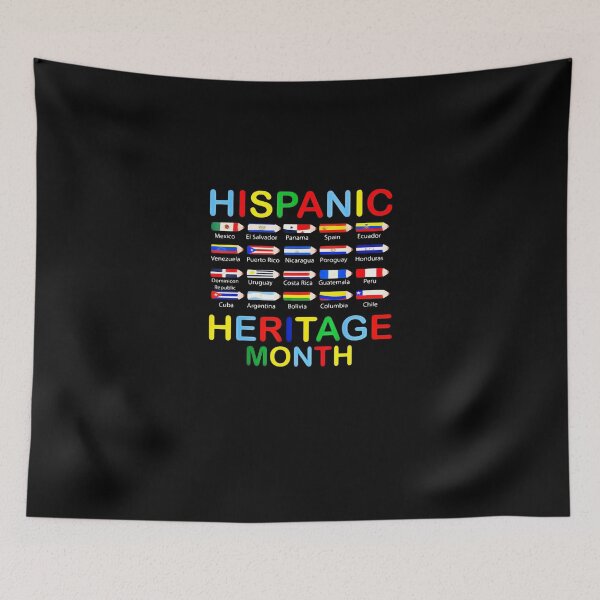 Item preview, National Hispanic Heritage Month Kids Latino Countries Flag designed and sold by PEGGIDFSZGB.