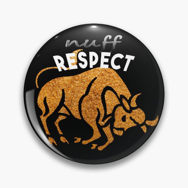 Item preview, Nuff Respect, Bull covered with gold water designed and sold by Arab Fashion.