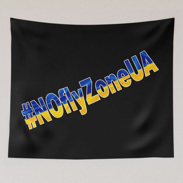 Item preview, NO FLY ZONE OVER UKRAINE - UA - SLAVA UKRAINI - STOP WAR - SUPPORT UKRAINIAN designed and sold by BestStuffDepot.