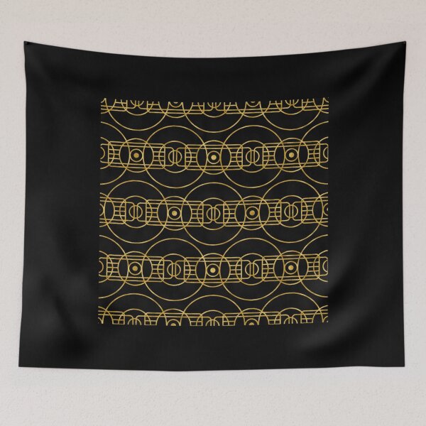 Item preview, Art Deco Geometric Pattern In Gold-Hues And Black Classic . designed and sold by doriskellyr.