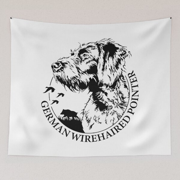 Item preview, German Wirehaired Pointer Dog Hunting Dogs Portrait designed and sold by dogarts.