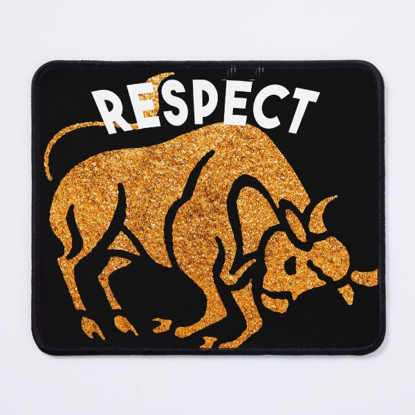 Item preview, Nuff Respect, Bull covered with gold water designed and sold by Arab Fashion.