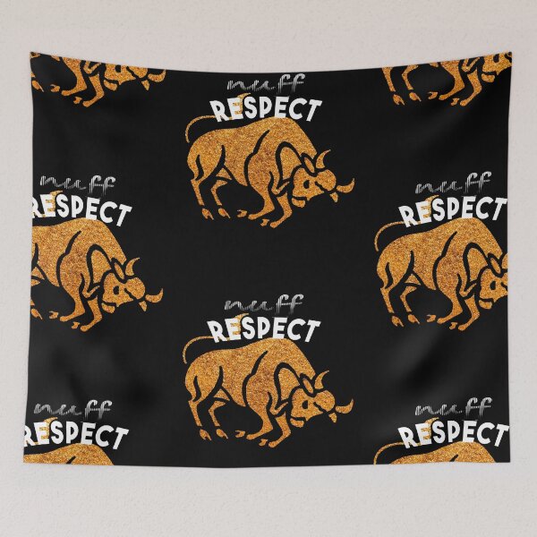 Item preview, Nuff Respect, Bull covered with gold water designed and sold by Arab Fashion.