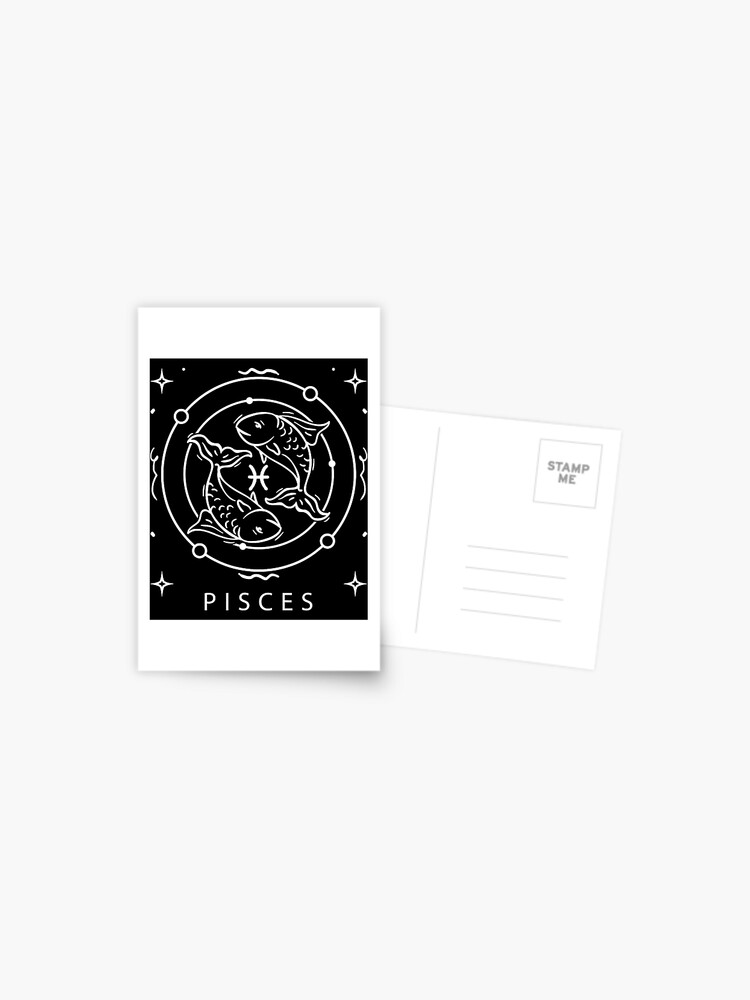 Pisces Zodiac Sign Astrology Birthday Month Pisces Postcard