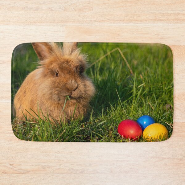 Item preview, Brown dwarf rabbit and three easter eggs designed and sold by Stefan Rotter.