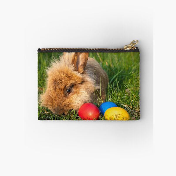 Item preview, Brown dwarf rabbit and three easter eggs designed and sold by Stefan Rotter.