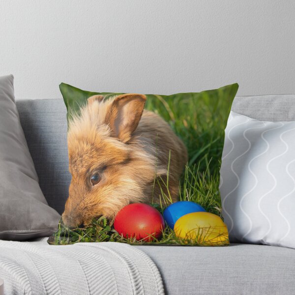Item preview, Brown dwarf rabbit and three easter eggs designed and sold by Stefan Rotter.