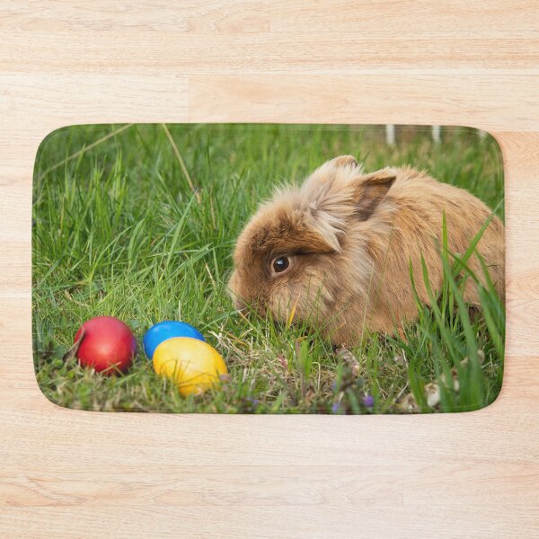 Item preview, Brown dwarf rabbit and three easter eggs designed and sold by Stefan Rotter.