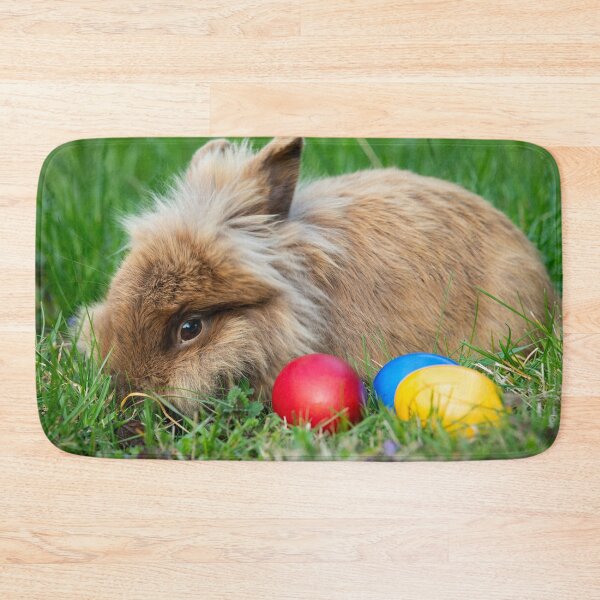 Item preview, Brown dwarf rabbit and three easter eggs designed and sold by Stefan Rotter.