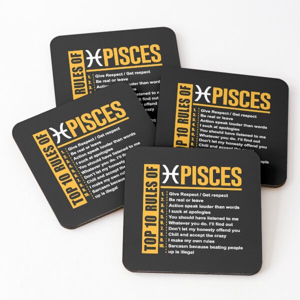 Item preview, Top 10 Rules of Pisces Birthday Gifts designed and sold by shannange.