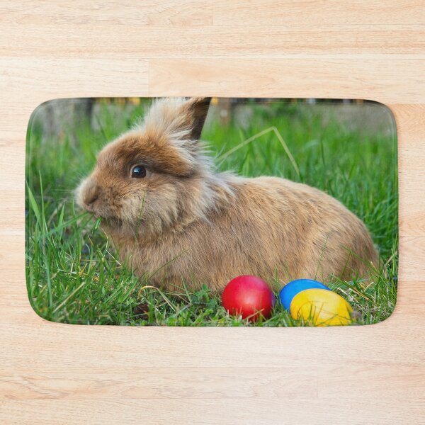Item preview, Brown dwarf rabbit and three easter eggs designed and sold by Stefan Rotter.