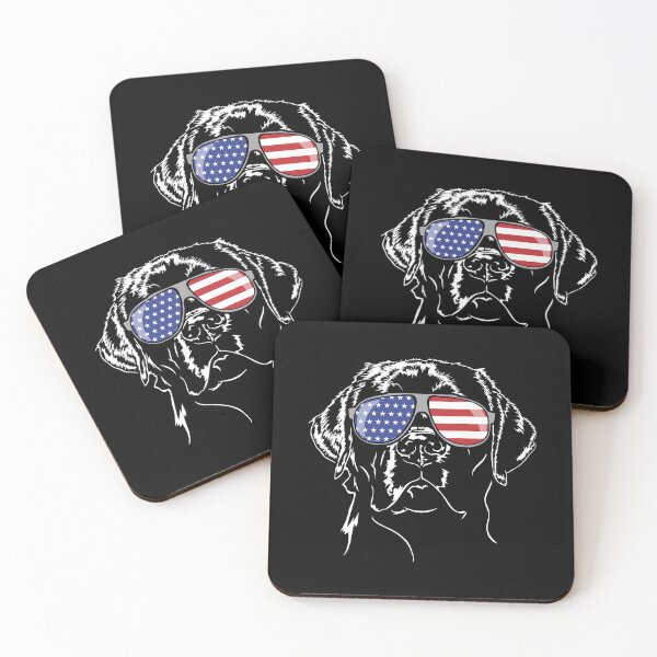 Item preview, Labrador America flag sunglasses dog canine designed and sold by dogarts.