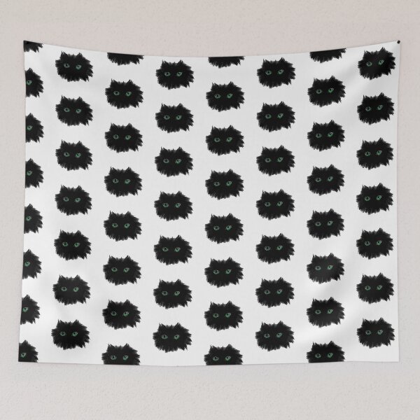 Item preview, Fuzzy black cat  designed and sold by HopeDiamond-Art.
