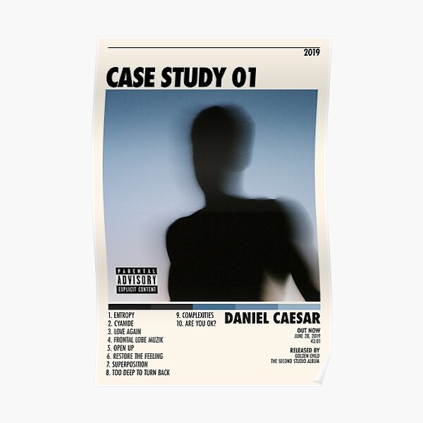 Daniel Caesar Case Study 01 Poster - Album Cover Poster - Poster Print - Wall Art - Home Decor Poster Poster