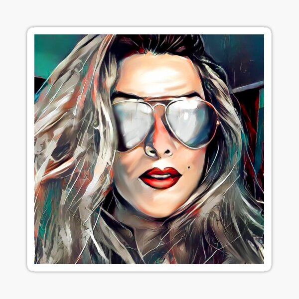Self portrait Sticker