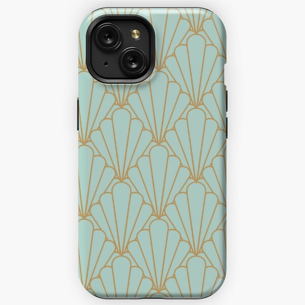 Shiny Gold Art Deco Pattern On Black Background Uncommon iPhone Case