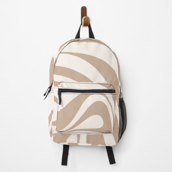 Item preview, New Groove Retro Swirl Abstract Pattern Buff Beige Cream designed and sold by kierkegaard.