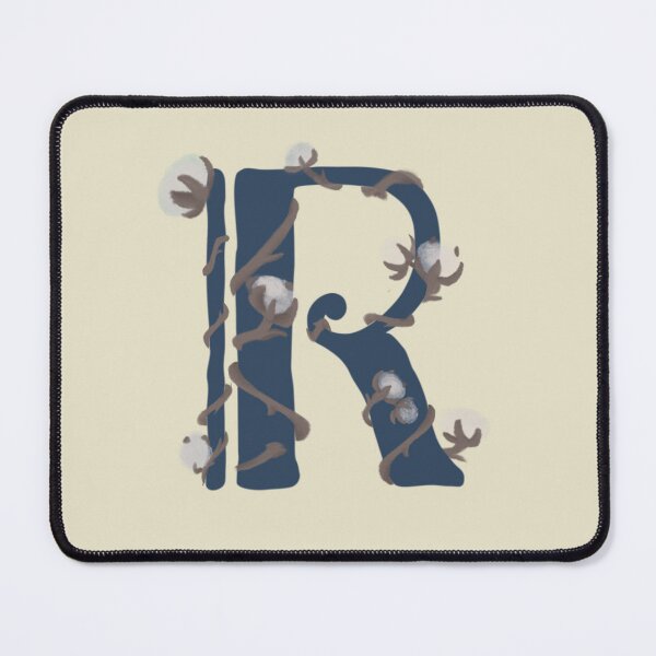 Item preview, Cotton monogram letter R designed and sold by Maelyn-Couch.