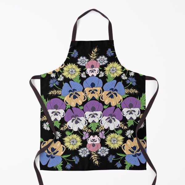 Item preview, Pansies Floral Vintage Gardening Ukrainian Vyshyvanka Style designed and sold by rileyamiy.