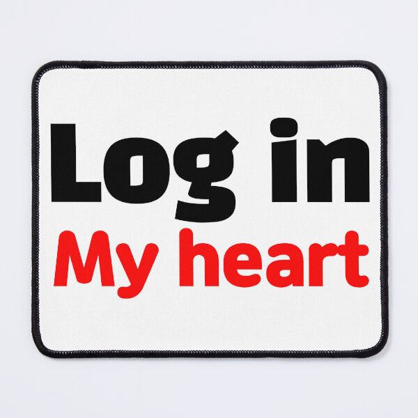 Item preview, Log in my heart lettering designed and sold by Johnallthings.