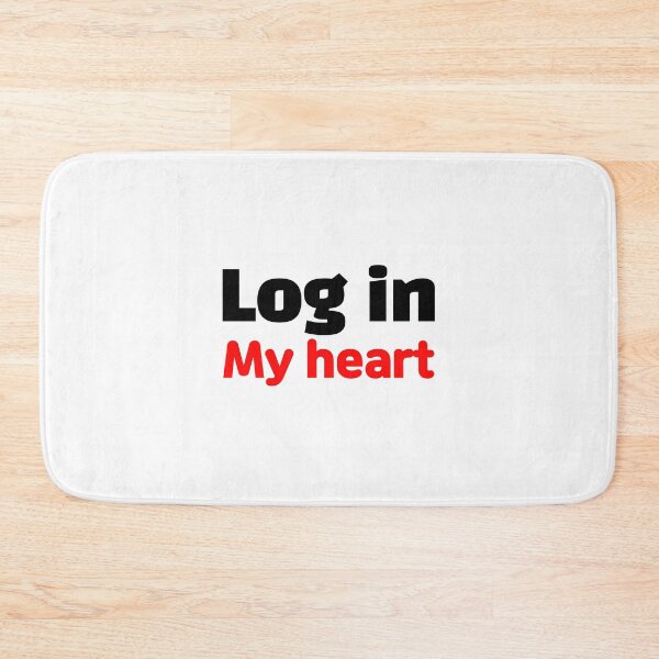 Item preview, Log in my heart lettering designed and sold by Johnallthings.