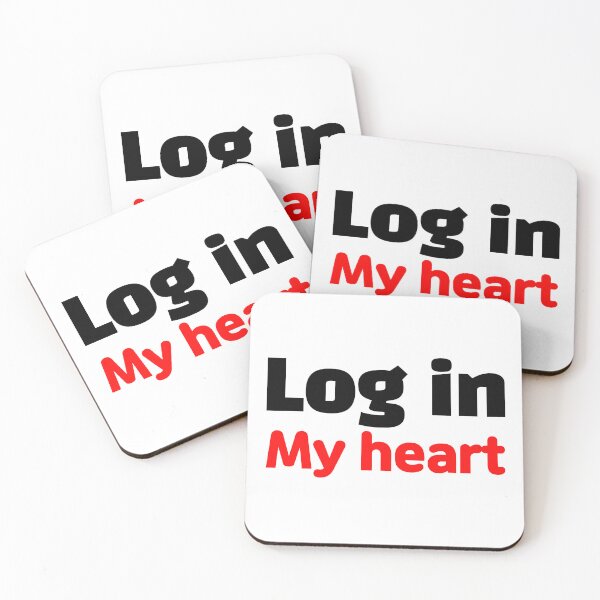 Item preview, Log in my heart lettering designed and sold by Johnallthings.