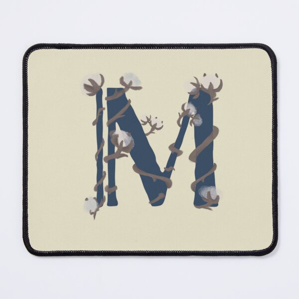 Item preview,  Cotton monogram letter M designed and sold by Maelyn-Couch.