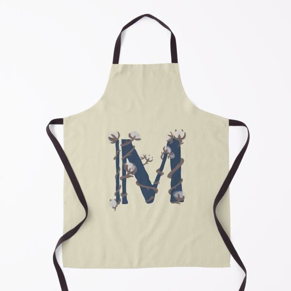 Item preview, Cotton monogram letter M designed and sold by Maelyn-Couch.