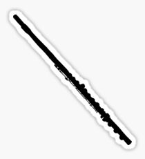 Flute Silhouette Sticker