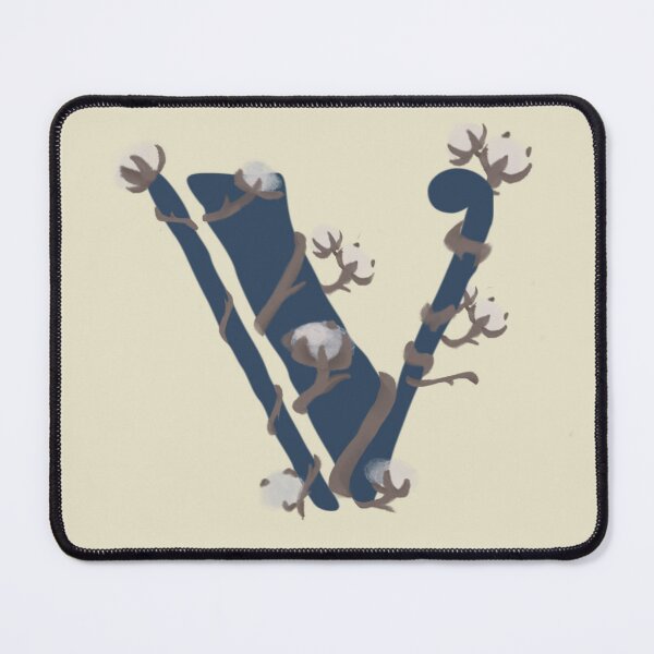 Item preview, Cotton monogram letter V designed and sold by Maelyn-Couch.