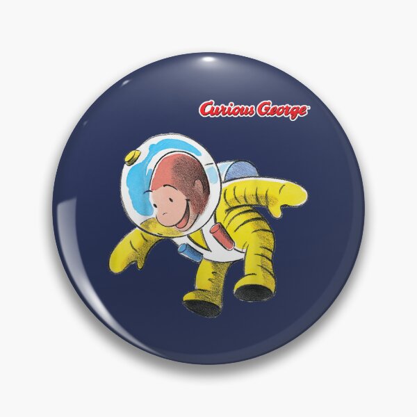 Item preview, Curious George Happy Astronaut Portrait designed and sold by KalmoiYamiuna.