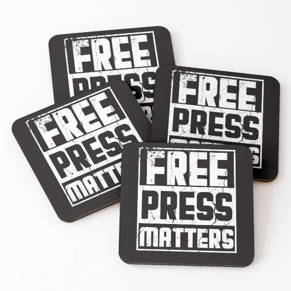 Item preview, Press Free Matter Freedom Journalism Reporter Journalist TV designed and sold by TomGiantDesigns.
