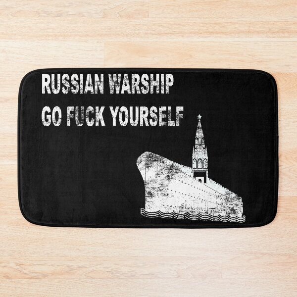 Item preview, RUSSIAN WARSHIP GO FUCK YOURSELF - STOP WAR IN UKRAINE - STAND WITH UKRAINE - STOP RASCISM designed and sold by BestStuffDepot.