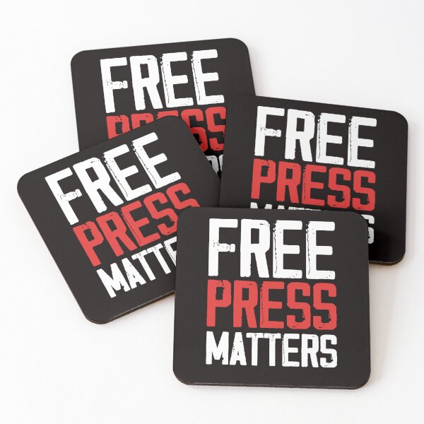 Item preview, Press Free Matter Journalism Freedom Reporter Journalist TV designed and sold by TomGiantDesigns.