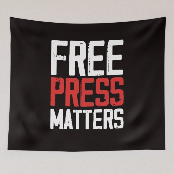 Item preview, Press Free Matter Journalism Freedom Reporter Journalist TV designed and sold by TomGiantDesigns.