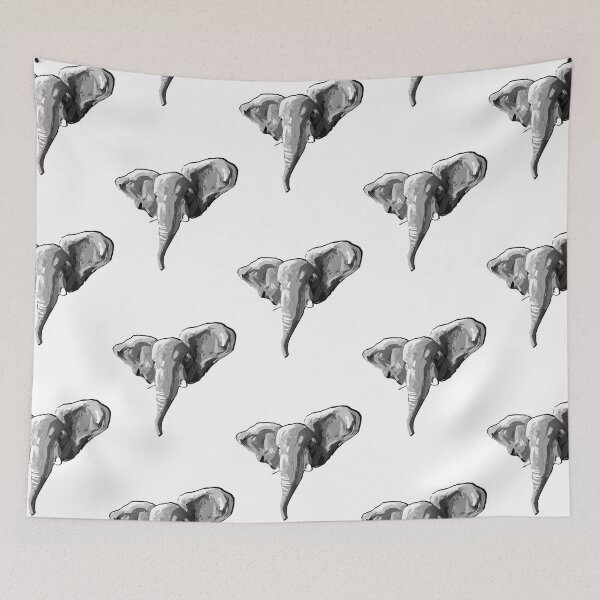 Item preview, Black and White Elephant  designed and sold by itronghieu19.
